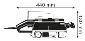 Pásová brúska Bosch GBS 75 AE nová - 4