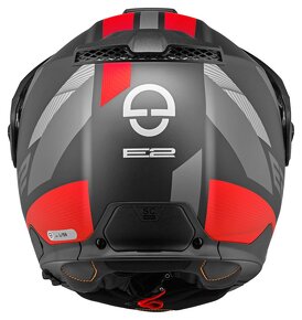 Vyklápacia prilba SCHUBERTH E2 Defender Red - 4