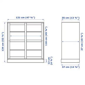 Vitrína IKEA Havsta AKO NOVÁ - 4