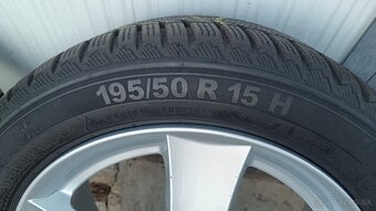 Sada elektrónov dezent 6Jx15 H2 s pneu semperit 195/50 R15 - 4