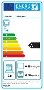 Vstavaná rúra Electrolux EOA3454AOX 72l parnou funkciou - 4