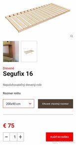 Postel Ikea Malm 90x200cm a rost Segum Segufix 16 - 4