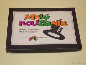 Retro hra MALÝ KOUZELNÍK  - Železnobrodské sklo - 4