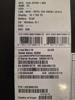 Lenovo IdeaTab Miix 2 10" - 4