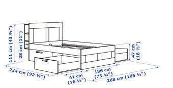 IKEA Brimnes posteľ - 4