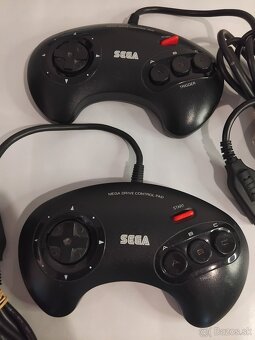 Sega Mega Drive 2 + 2 ovládače + 4 hry - Retro zábava - 4