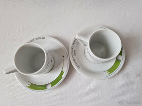 2x Šálek s podšálkem golf Československý pohár Thun porcelán - 4