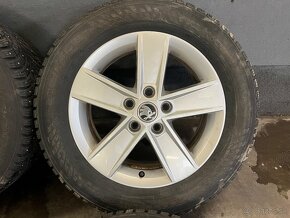 Disky ŠKODA R16 5x112 + Zimné pneumatiky 205/60 R16 - 4