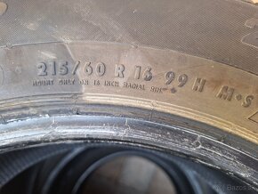 Predám 4ks zimných pneumatík Continental 215/60 r16 - 4