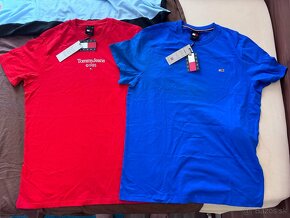 4x tommy hilfiger tricko XL pocet 4 modre a cervene - 4