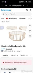 Veľká drevená detská ohrádka XXL - 4