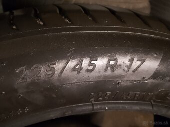 4x letné pneumatiky 225/45 r17 - 4