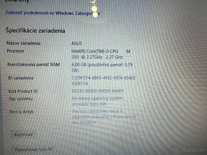 Notebook ASUS K52F + WIN10 pro - 4