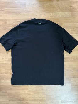 Lacoste oversized tričko - čierne, TH0062 - 4