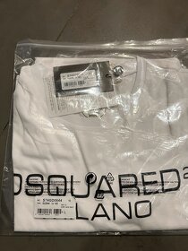 Tričko Dsquared Milano bílé vel. L a XL - 4