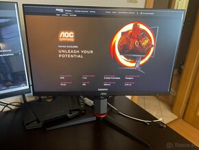 Set 3 monitorov 24" ASUS TUF a AOC - 144 HZ a 75 Hz - IPS - 4