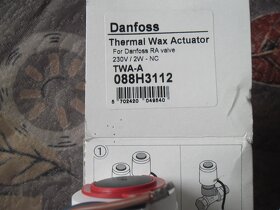 Termoelektrický servopohon Danfoss TWA-A 230 V NC (088H3112) - 4