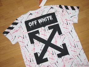 Off White pánske tričko biele - 4