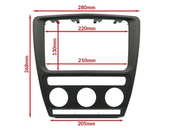 Škoda Octavia 2 rámik na radio (typ columbus) - 4