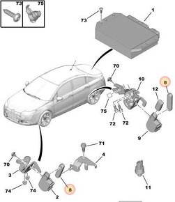 tiahlo zadneho vyskoveho regulatora citroen C5 X7 2008+ C6 - 4