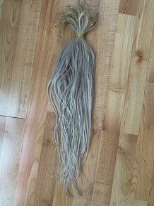 Ruské vlasy blond 60cm 140 prameňov - 4