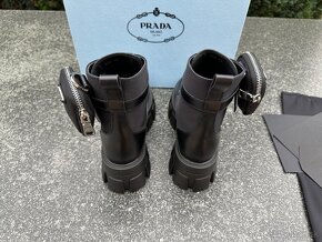 PRADA Monolith leather and Re-Nylon boots - 4