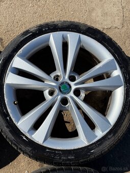 Predám elektrony 5x112 R18 originál Skoda Octavia 2 RS - 4