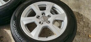 Predám alu. disky Audi 5x112 R16 + Letné pneu 225/55 R16 - 4