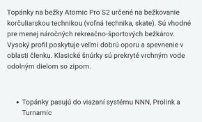 nove topanky na bezky ATOMIC prolink velkost 46 - 4