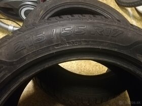 Predam pneumatiky 215/55 R17 zimne, - 4