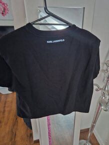 Karl Lagerfeld crop tricko - 4