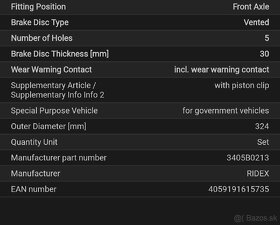 Predné Kotuce a platnicky na BMW E60 E61 324mm - 4