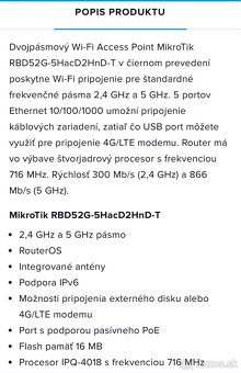 Predám router MIKROTIK RBD52G-5HACD2HND-T - 4