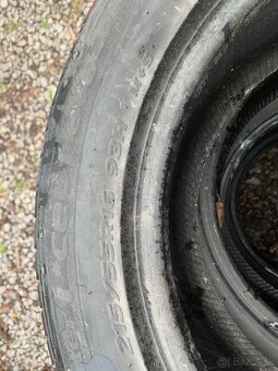 Predám 4ks celoročné pneumatiky 215/55 R16 záťažové - 4