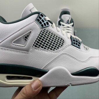 NIKE AIR JORDAN 4 METALIC GREEN - 4