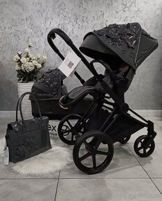 NOVÝ CYBEX PRIAM 4.0 2022 BLACK SIMPLY FLOWERS GREY - 4