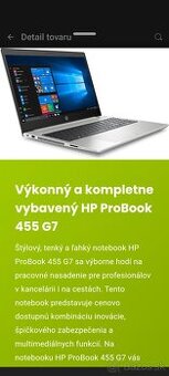 predám HP ProBook 455 G7 - 4