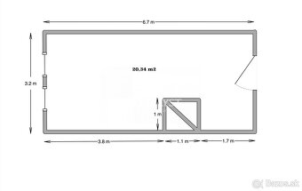 Kompaktná kancelária : 20 m2, v centre mesta - 4