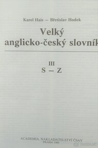 Veľký anglicko-český slovník 3 diely - 4