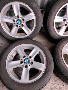 Zimné 4ks alu disky orig. BMW 5x120 R16 pneu 205/55 r16 6mm - 4