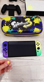 Nintendo Switch OLED Splatoon 3 Edition ako nový + 37 hier - 4