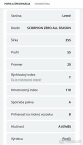 Letné pneumatiky Pirelli Scorpion Zero 255/55/R20 - 4