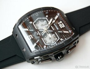 LIGE 89108 Black LED Chronograph - pánske fashion hodinky - 4