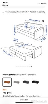 IKEA Friheten 3-pohovka rozkladacia - 4