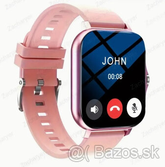 (IHNEĎ) Fitness Smart hodinky, ružové, možnosť volania - 4