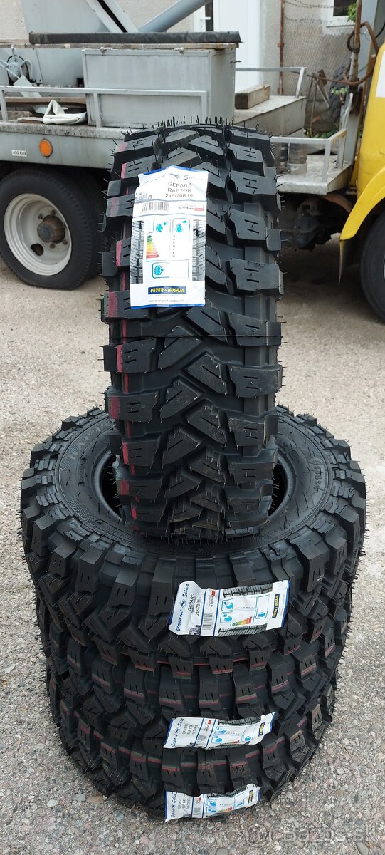 NOVÉ OFF/ROAD PNEU PROT. 245/70 R16 115R GEYER&HOSAJA RAPTOR