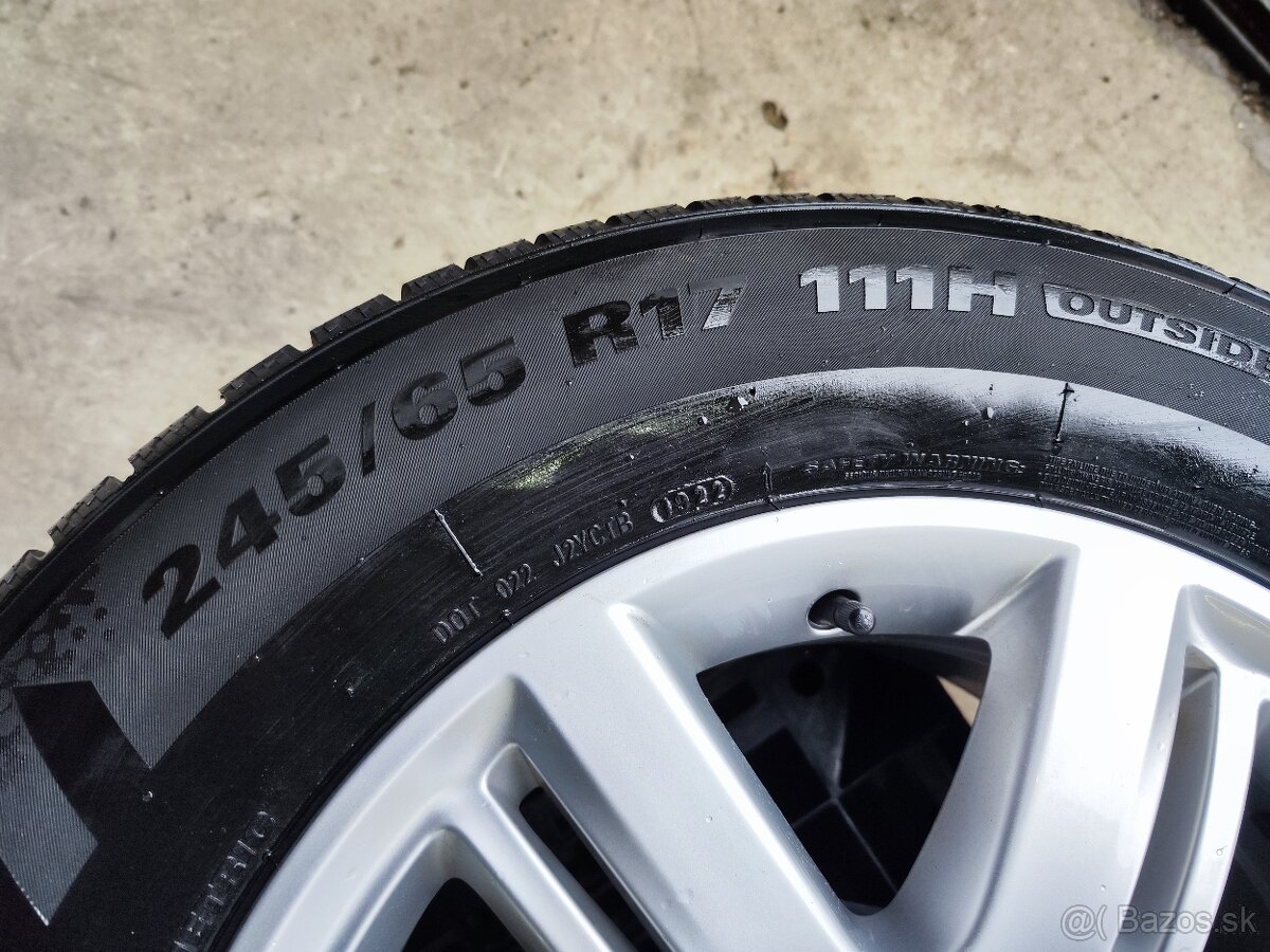 Alu Sada= 5x120 =VW AMAROK= s pneu i bez=245/65 R17