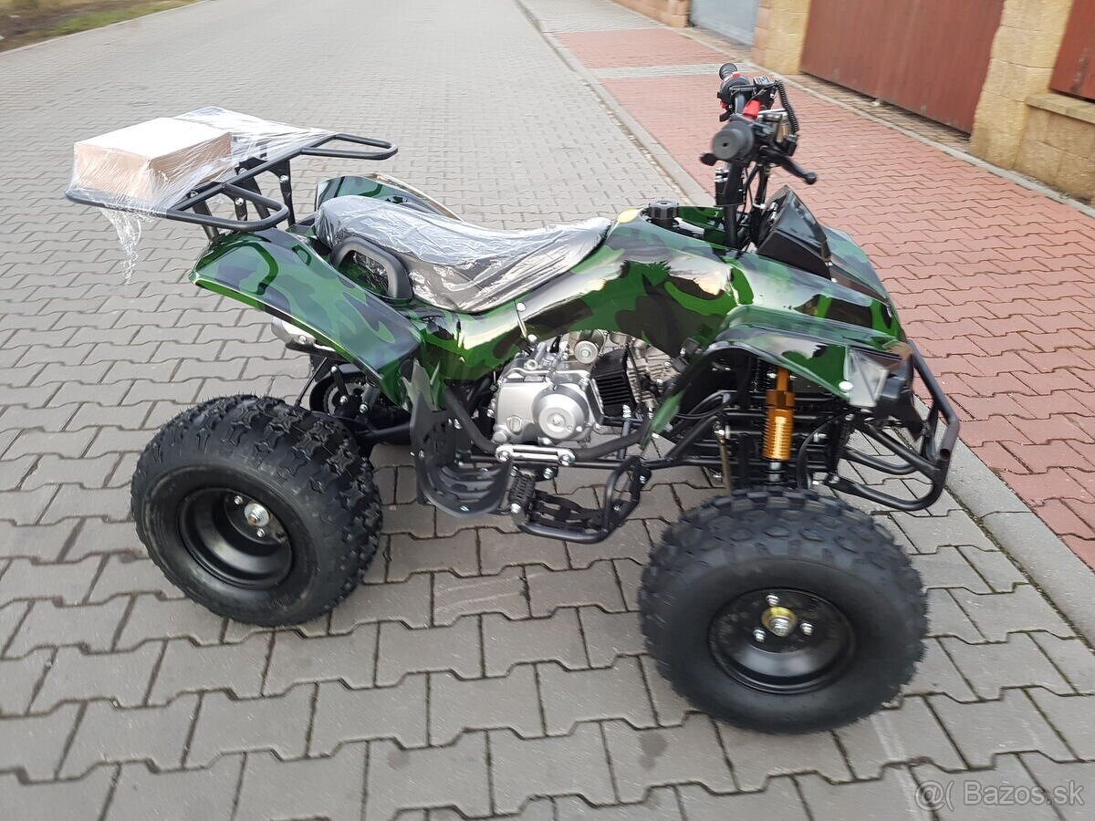 Dětská čtyřtaktní čtyřkolka ATV Warrior125ccm zel