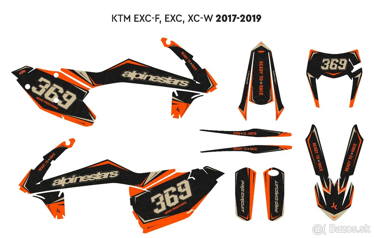 Polep KTM  EXC-F, EXC, SX, SXW