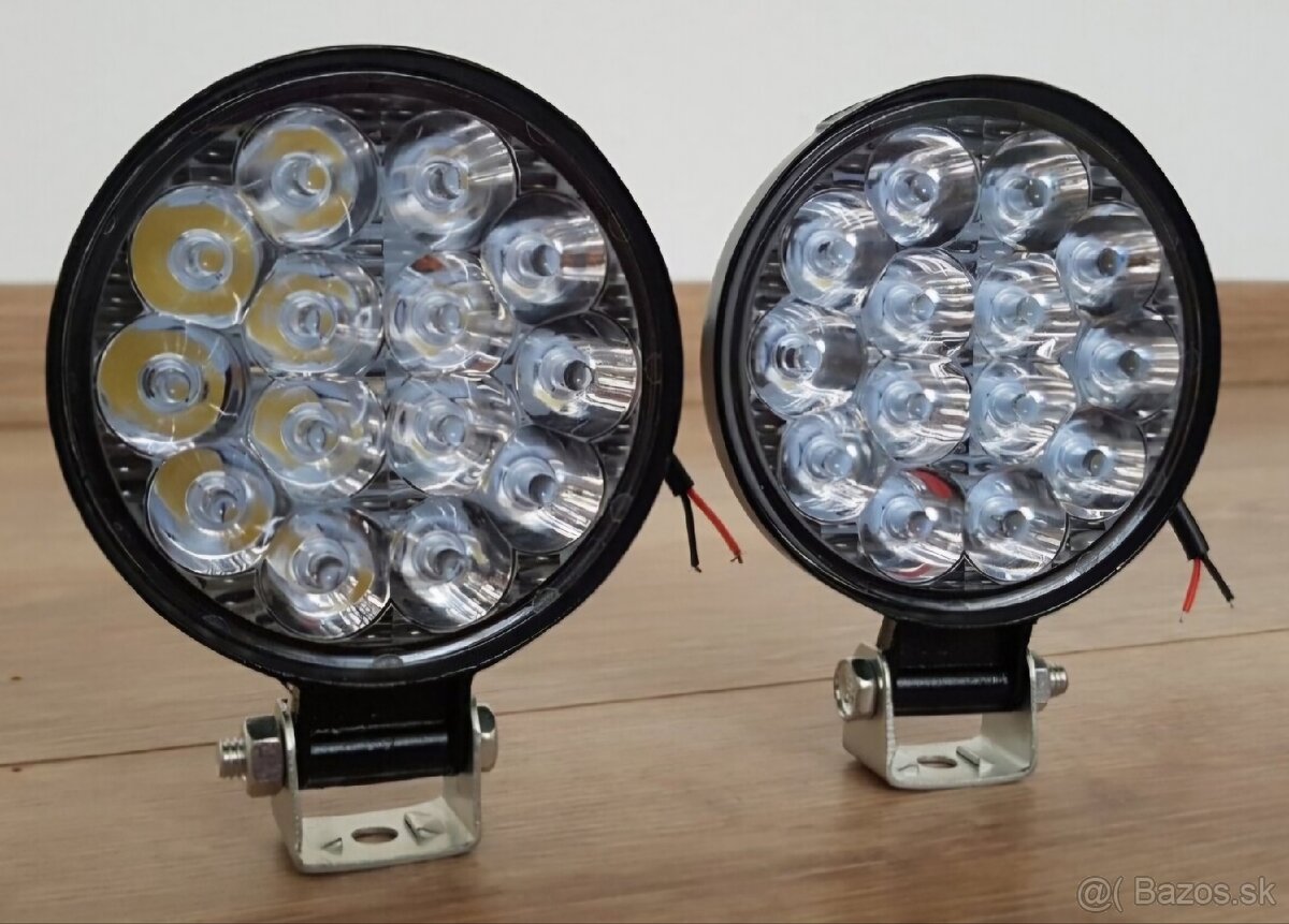 LED SVETLA OKRUHLE - 2ks - 42W + kabeláž